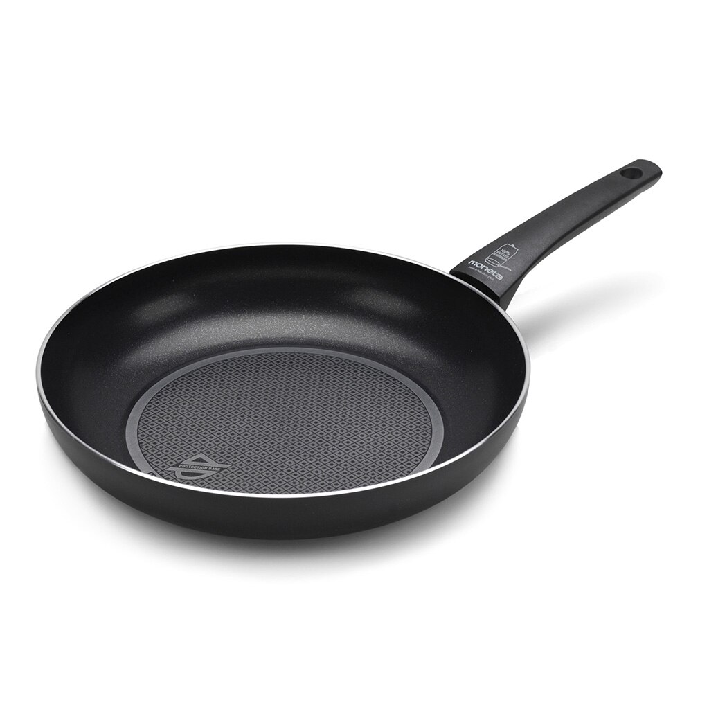 Tigaie Moneta, Aluminiu, Antiaderenta, Inductie, Negru, 30 cm