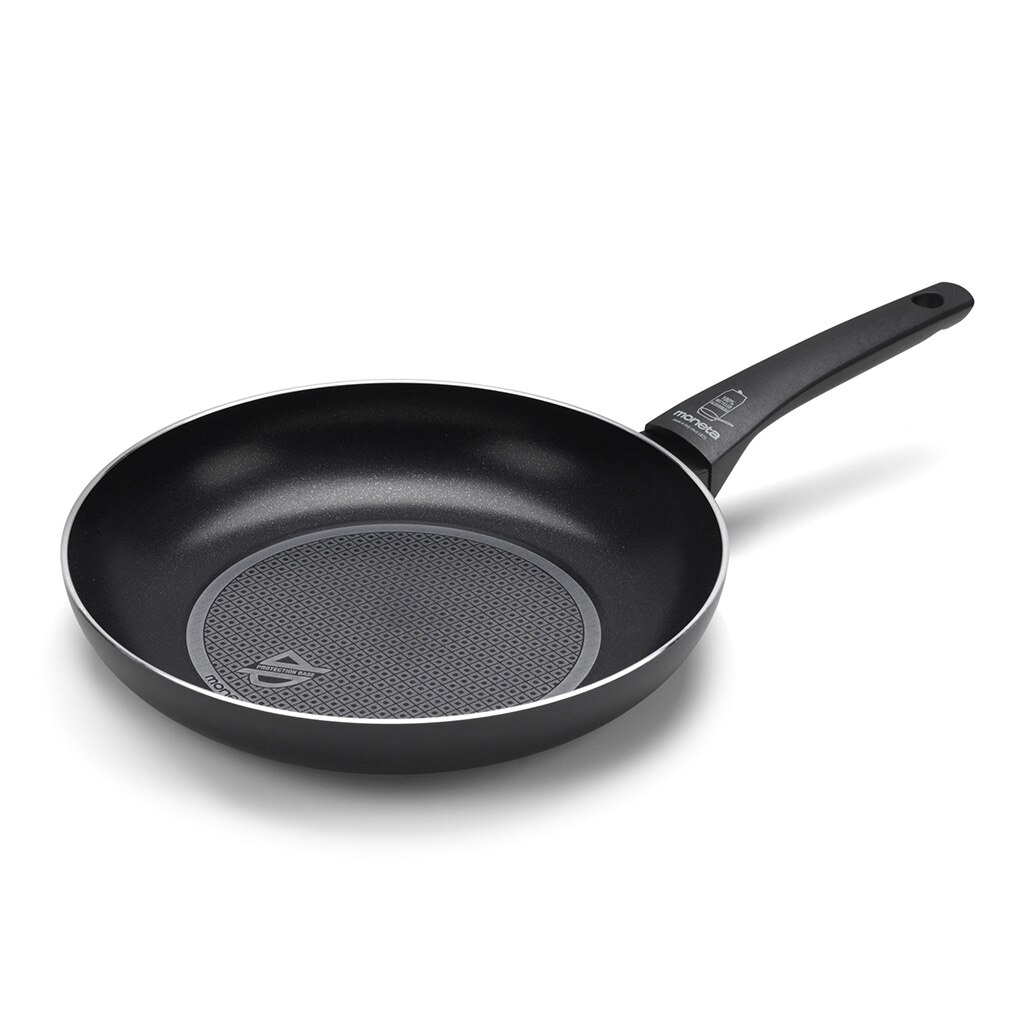 Tigaie Moneta, Aluminiu, Antiaderenta, Inductie, Negru, 28 cm