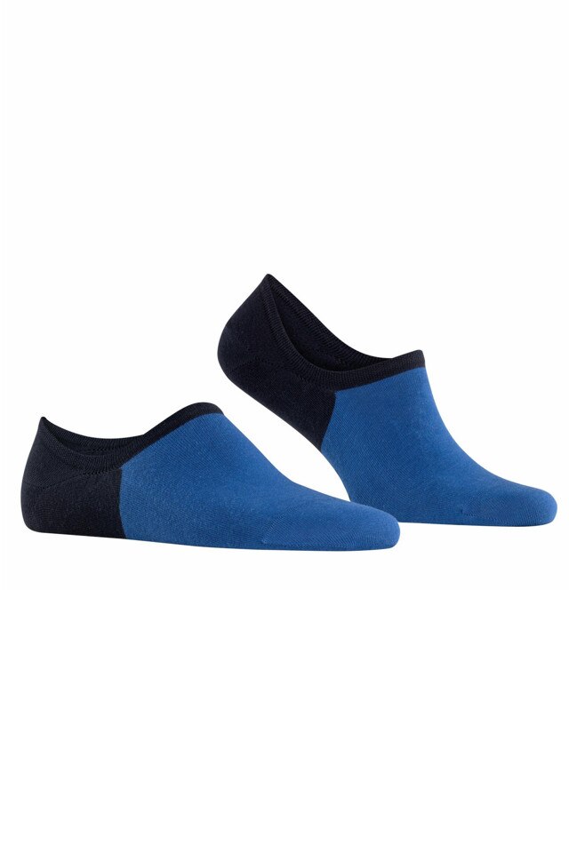 Sosete invizibile scurte, Falke Color Blend, bumbac, potriviti pentru tenisi, adidasi, simple, sneakers, Albastru