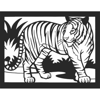 Decor perete Personalizabil Tigru Siberian din lemn 29 cm x 22 cm Decor perete Personalizabil Tigru Siberian din lemn 29 cm x 22 cm