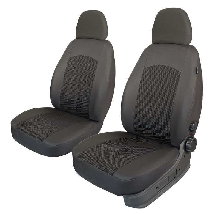 Комплект калъфи за автомобилни седалки Comfort 1 + 1 T08, Сив, 6 части