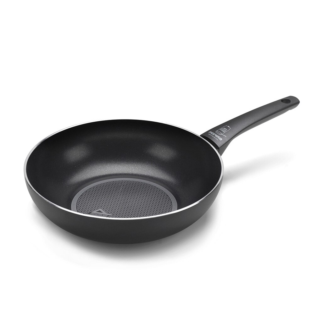Tigaie Moneta, Aluminiu, Antiaderenta, Inductie, Negru, 28 cm