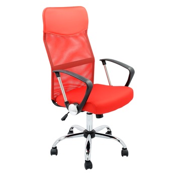 Scaun de birou ergonomic Kring Fit, Mesh, Rosu Scaun de birou ergonomic Kring Fit, Mesh, Rosu