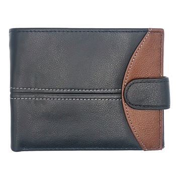 Portofel barbati din piele naturala ,12.5×10cm ,Nevermore® C4-4-2 Negru Portofel barbati din piele naturala ,12.5×10cm ,Nevermore® C4-4-2 Negru