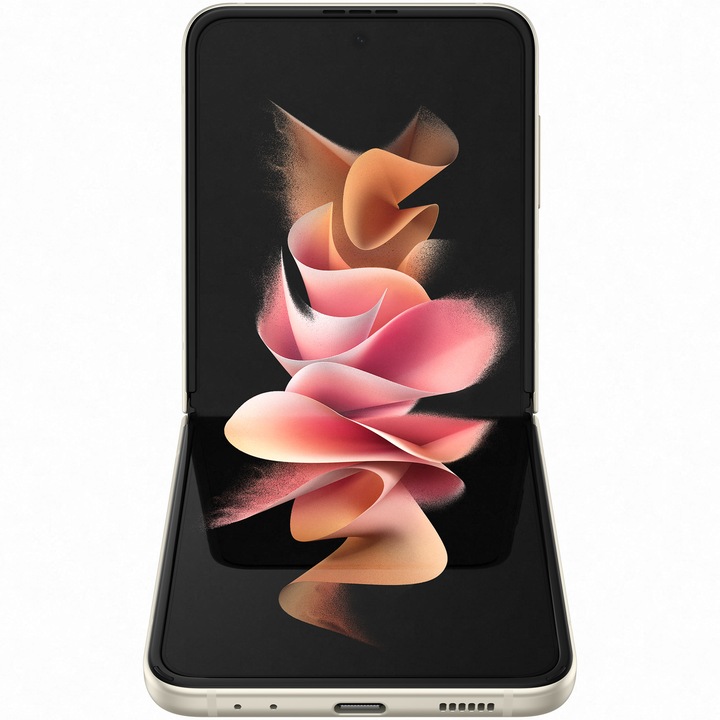 Samsung Galaxy Z Flip3 5G Mobiltelefon, Kártyafüggetlen, 128GB, Krém