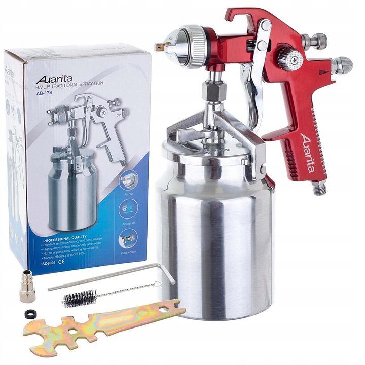 Pistol de pulverizare ab-17s 1.4 hp rezervor inferior auarita