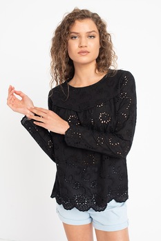 Sisters Point, Bluza de dantela Sangallo Vaike, Negru Sisters Point, Bluza de dantela Sangallo Vaike, Negru