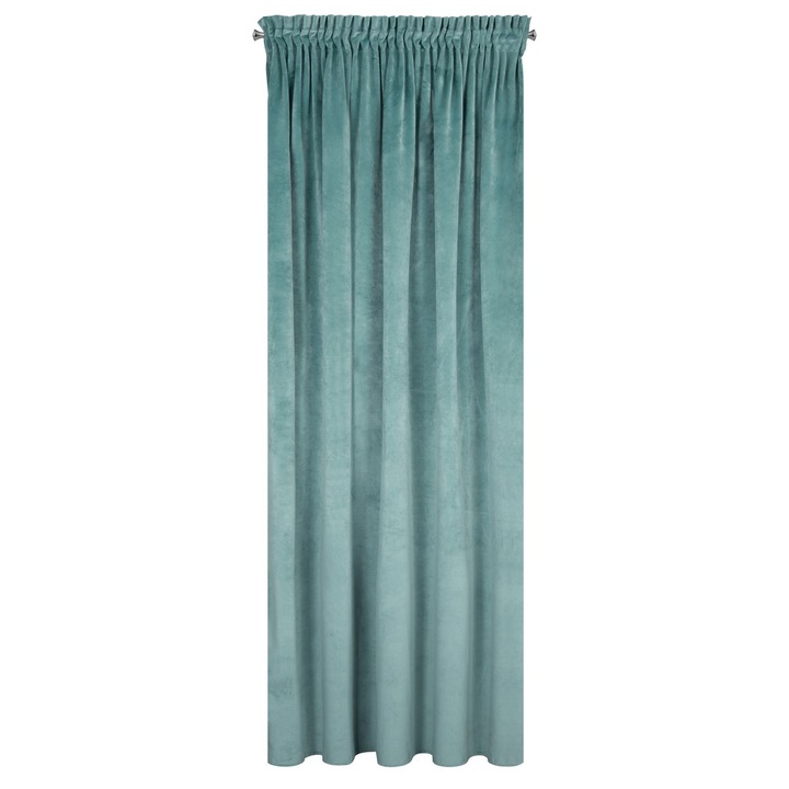 Завеса Eurofirany Villa, с ширит, морски, 140x270 см