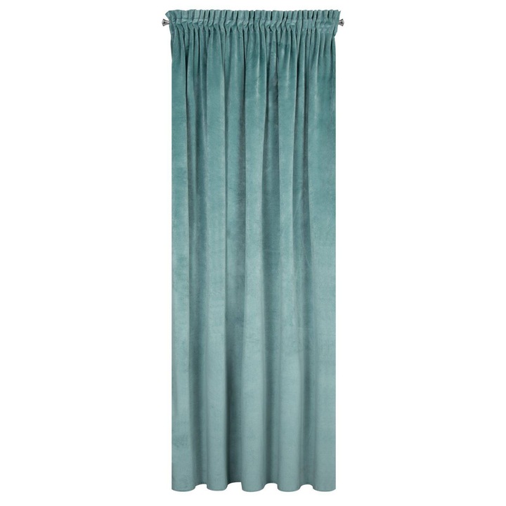 Villa bársony sötétítő függöny Tengerkék 140x270 cm