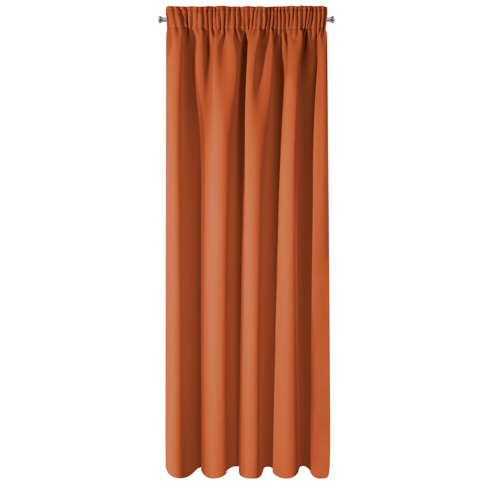 Perdea decorativa cu banda, LOGAN 140x270 cm, Eurofirany, Portocaliu / Rosu caramida