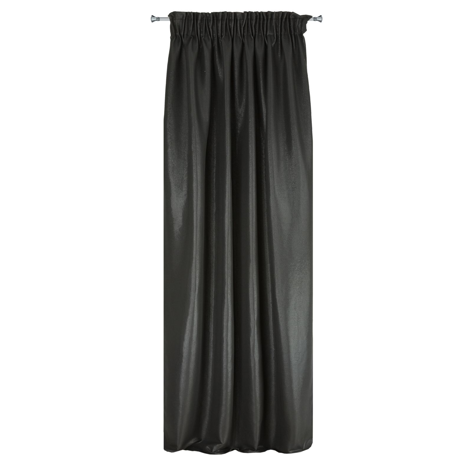 Perdea decorativa cu banda, AGGIE 140x270 cm, Eurofirany, Negru