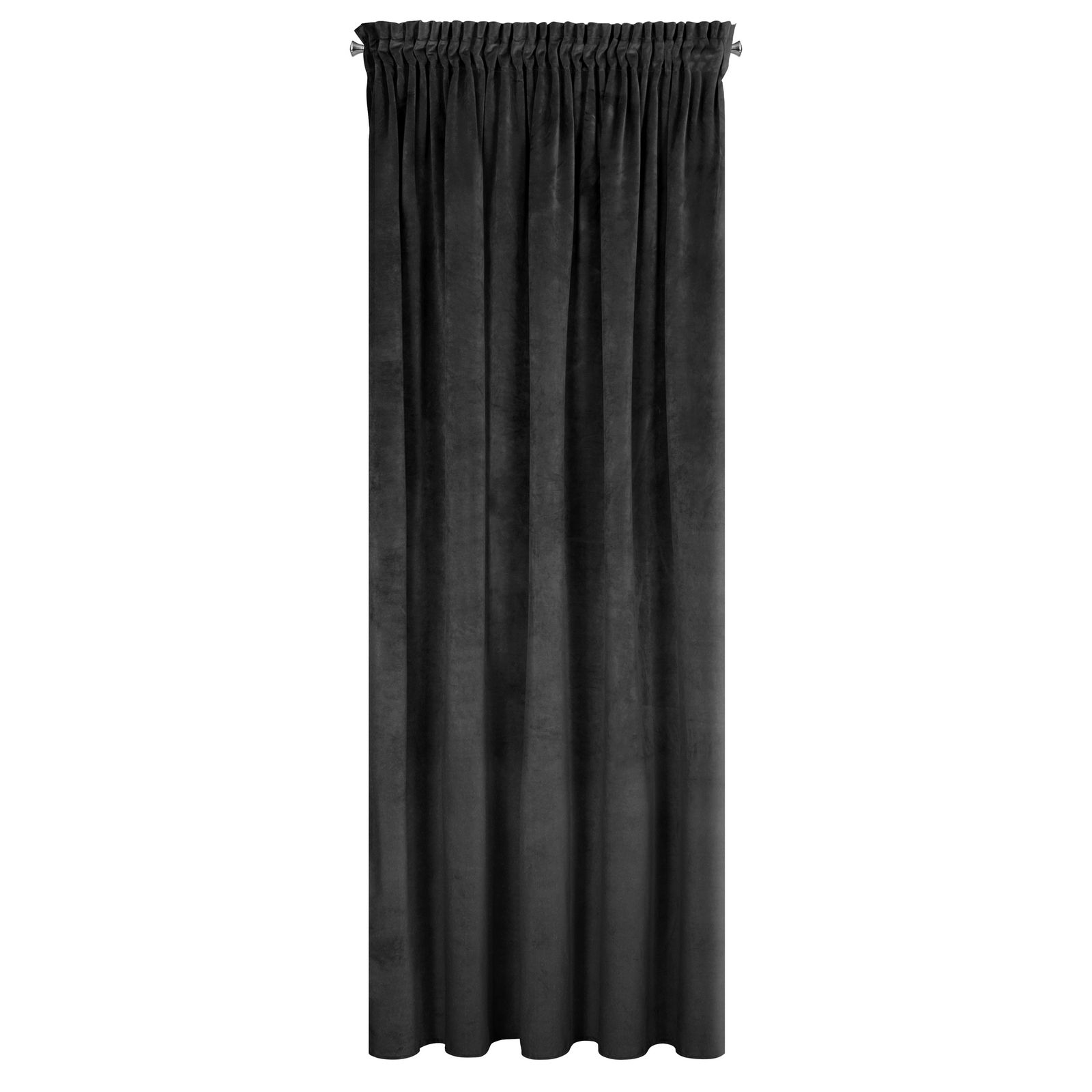 Perdea decorativa cu banda, VILLA 140x270 cm, Eurofirany, Negru