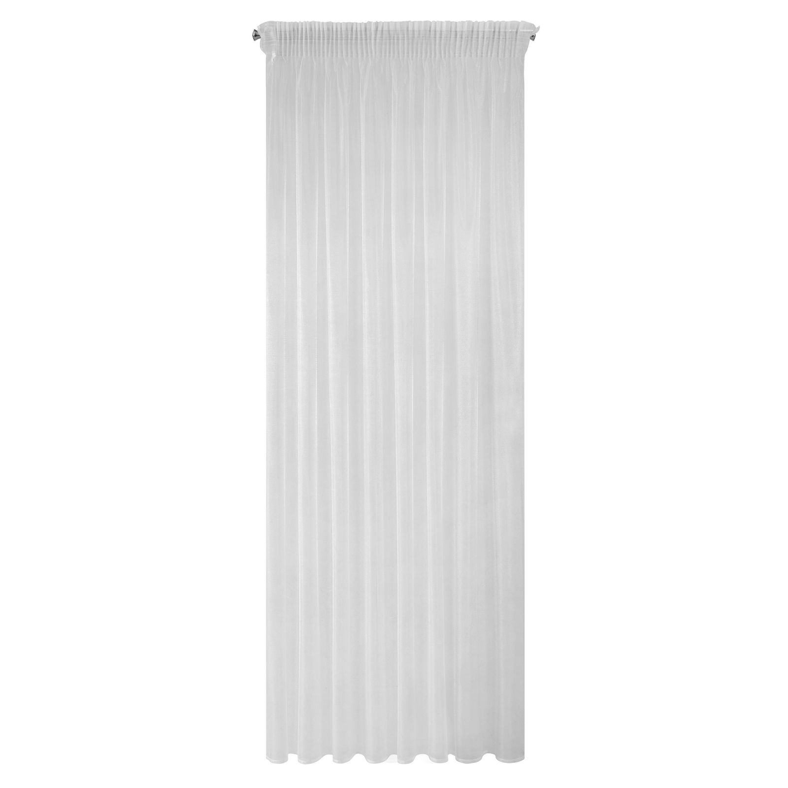 Perdea decorativa cu banda, ALEXA 140x270, Eurofirany, Alb