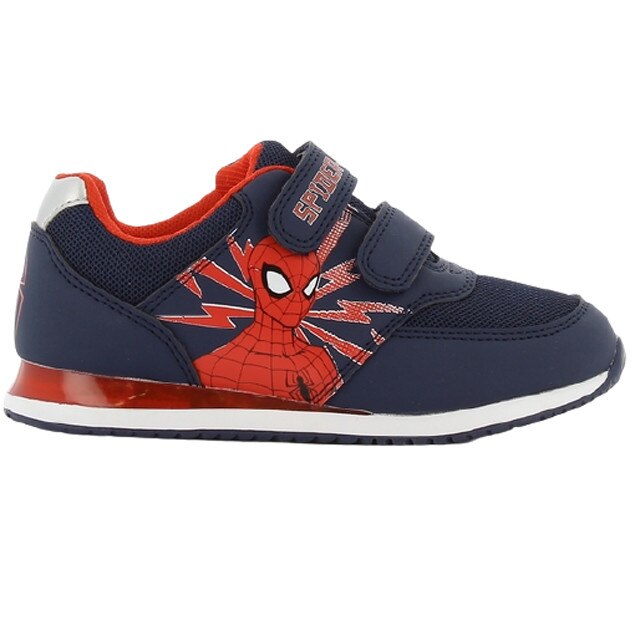 Incaltaminte sport, cu beculet, Spider-Man, bluemarin