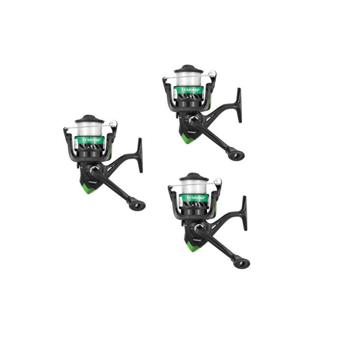 Set pescuit 3x Mulineta stationar Yumoshi FF7000, 3R, frana fata
