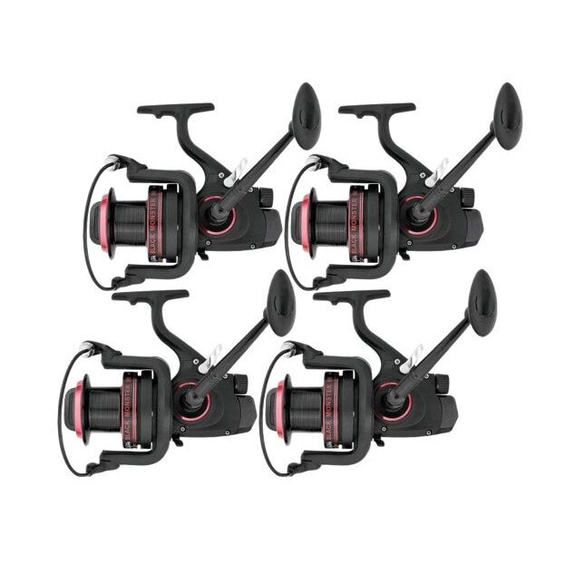 Set pescuit 4x Mulineta 8 rulmenti Black Monster 9000