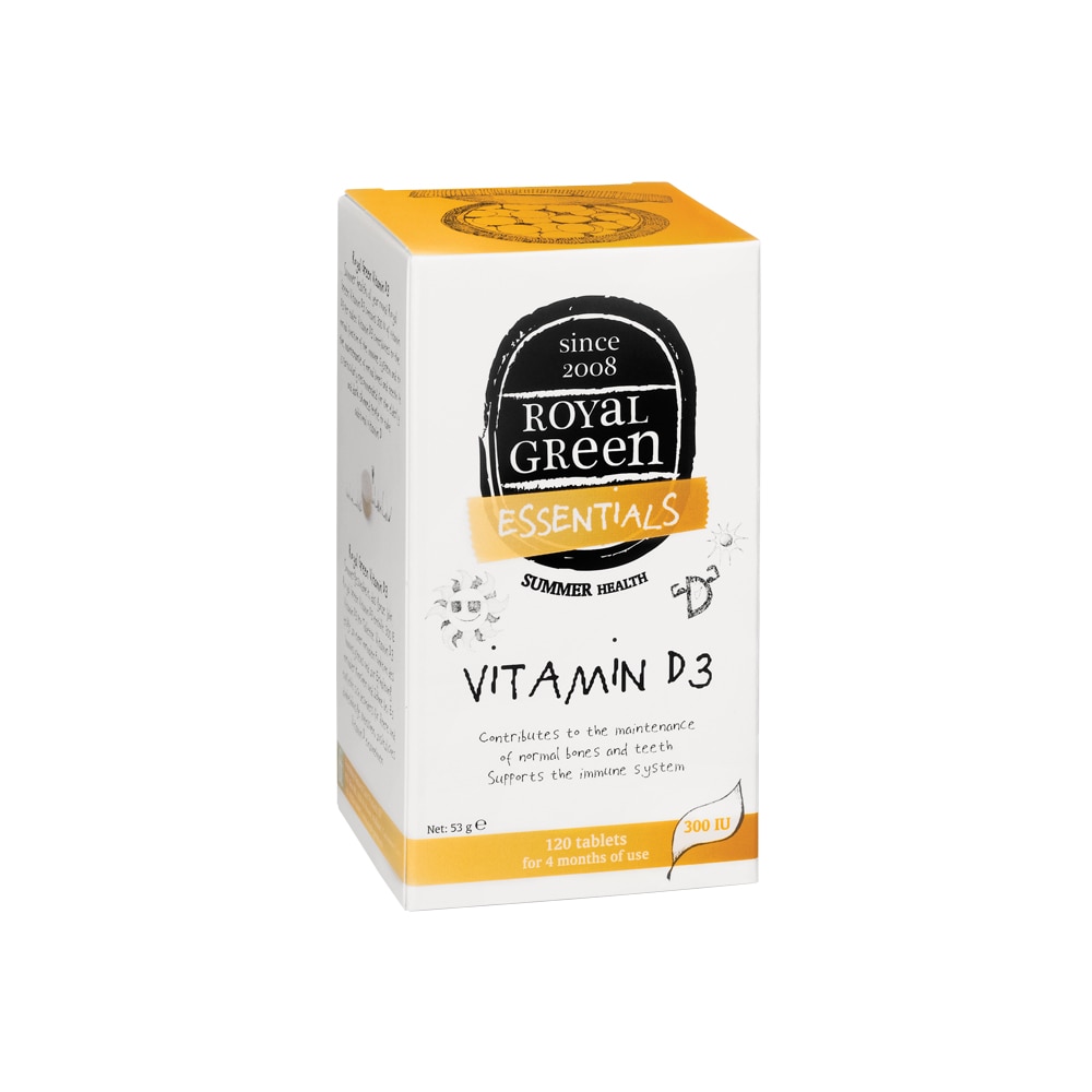 Vitamina D3, Royal Green, 120 capsule vegetale