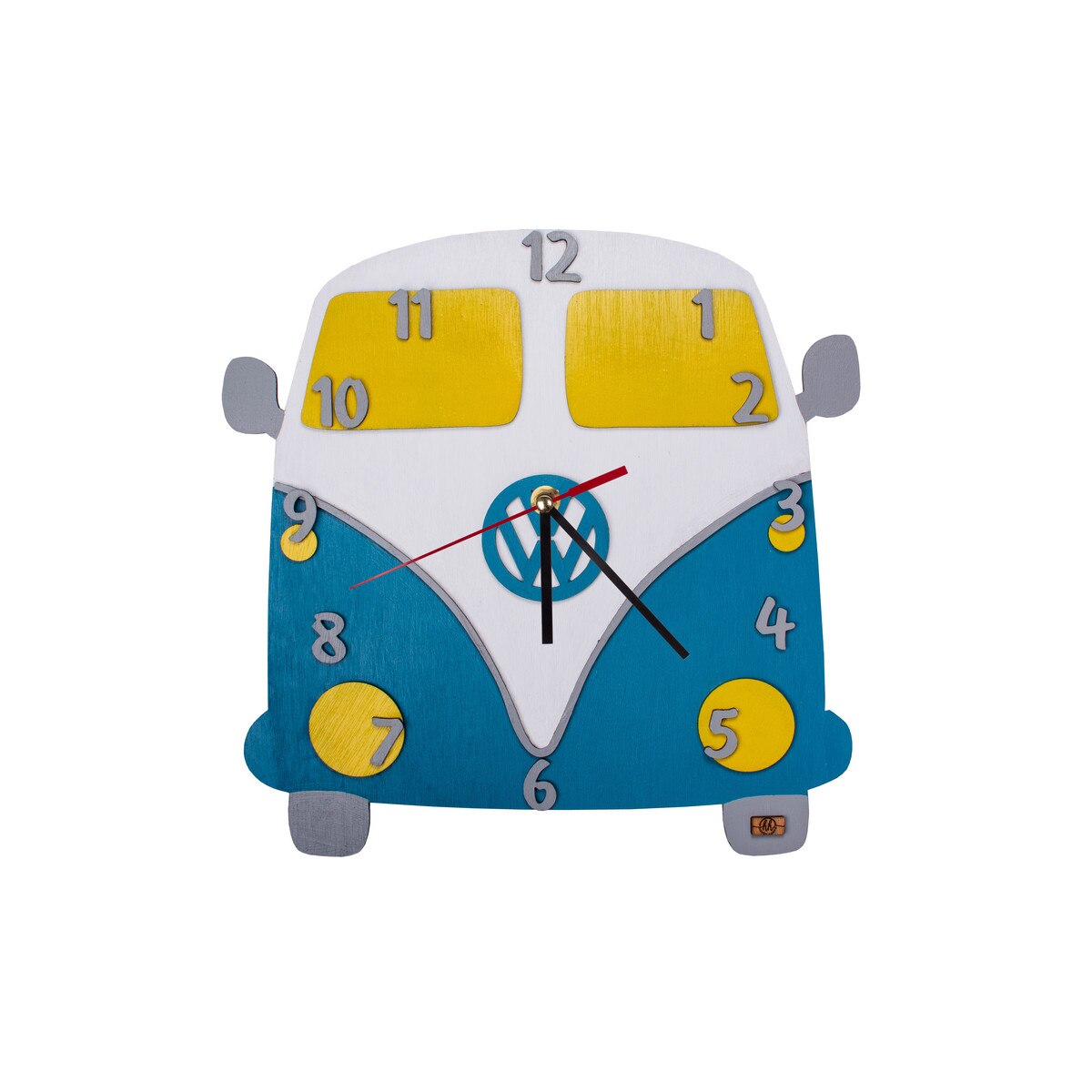 Ceas Personalizabil de lemn decorativ masina VW 37 cm x 37 cm