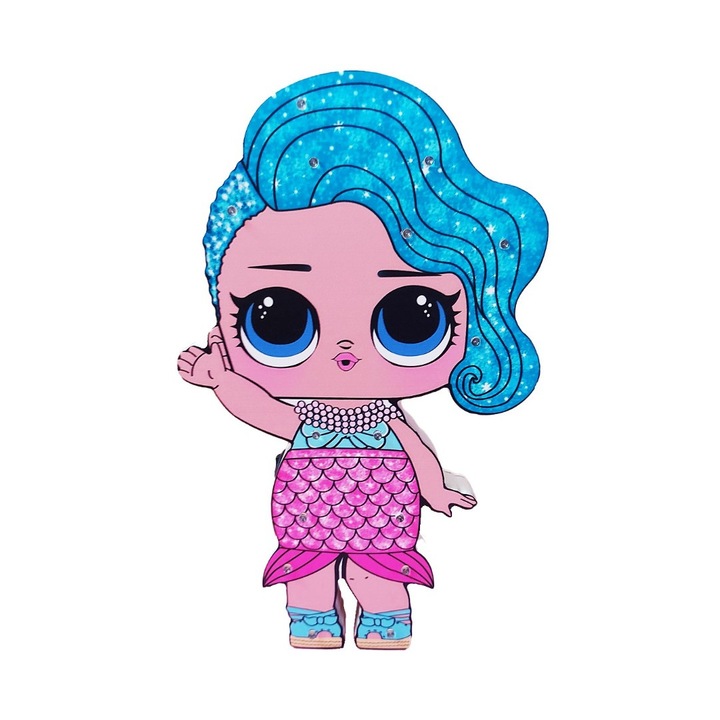 LED нощна лампа, с форма на бебе, 30 см, 6818-10B