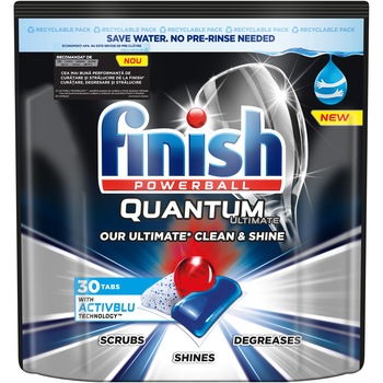 Detergent pentru masina de spalat vase Finish Quantum Ultimate Activblu, 30 spalari Detergent pentru masina de spalat vase Finish Quantum Ultimate Activblu, 30 spalari