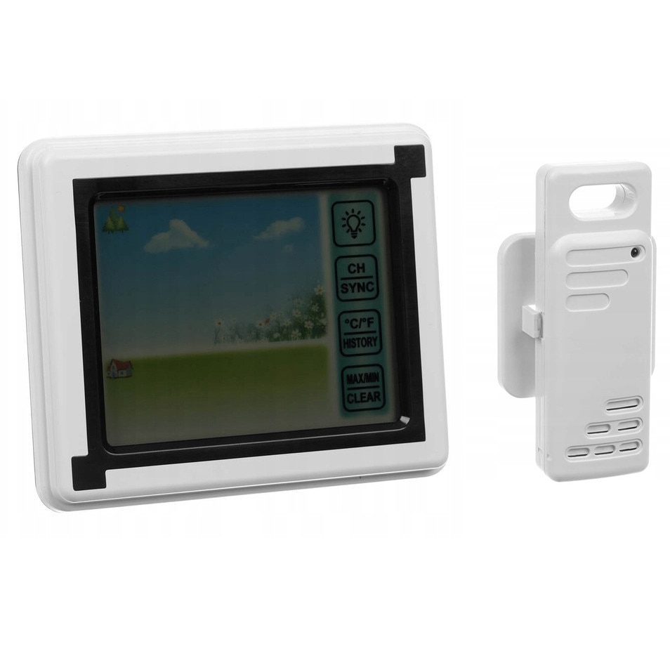 Statie meteo wireless digitala, Zola®, higrometru , senzor extern, 11x9x 2.5cm