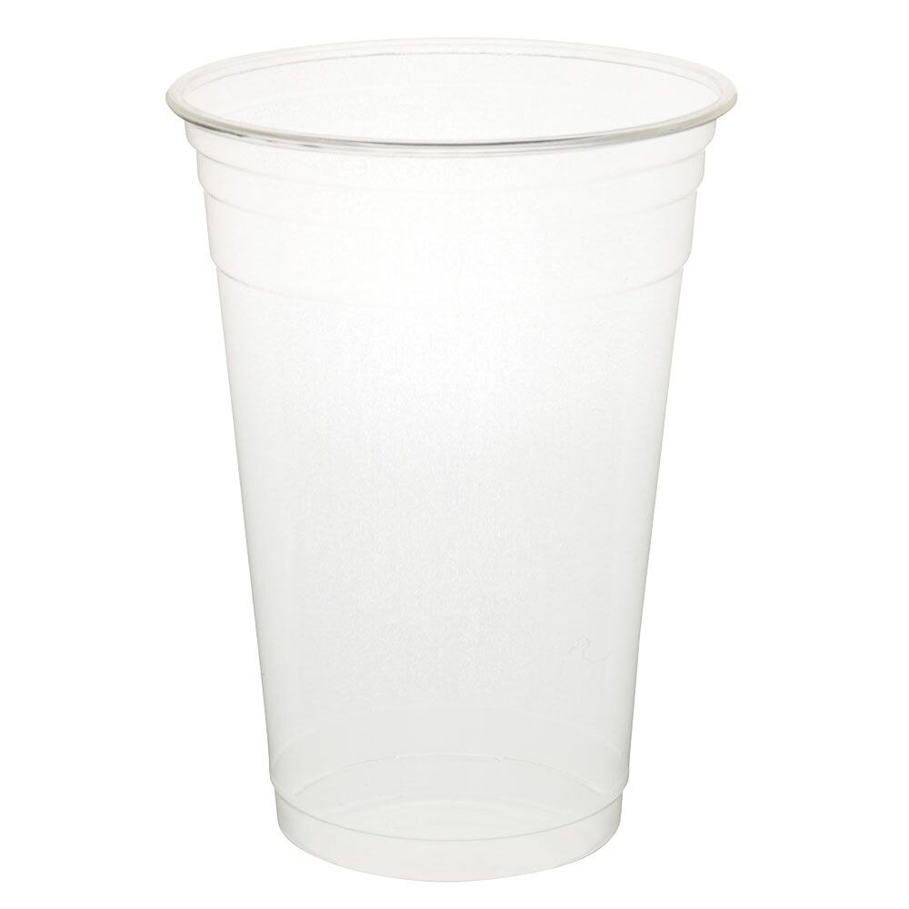 Set 60 pahare biodegradabile transparente, PLA, 500ml/20oz, Ø 95 mm
