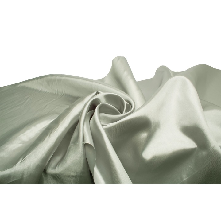 Satin neteda fara licra, culoare Gri deschis, 50 cm x 150 cm