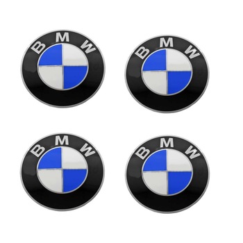 Set 4 embleme capac roata, central/mijloc BMW, adeziv, 70 cm, alb/albastru Set 4 embleme capac roata, central/mijloc BMW, adeziv, 70 cm, alb/albastru