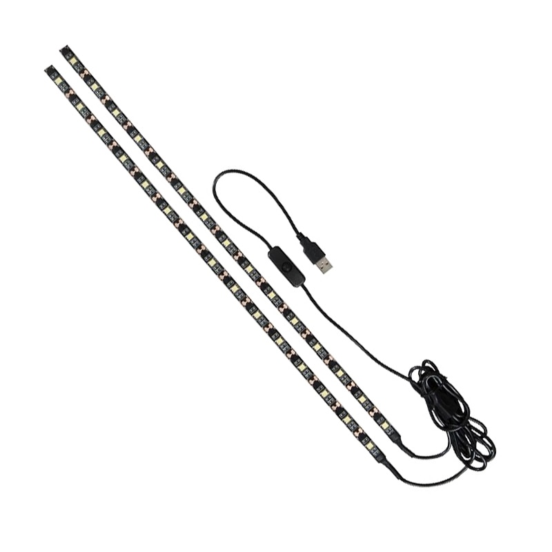 Kit 2 benzi LED pentru televizor Mood Light, USB, lumina alba