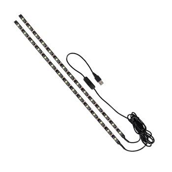 Kit 2 benzi LED pentru televizor Mood Light, USB, lumina alba Kit 2 benzi LED pentru televizor Mood Light, USB, lumina alba