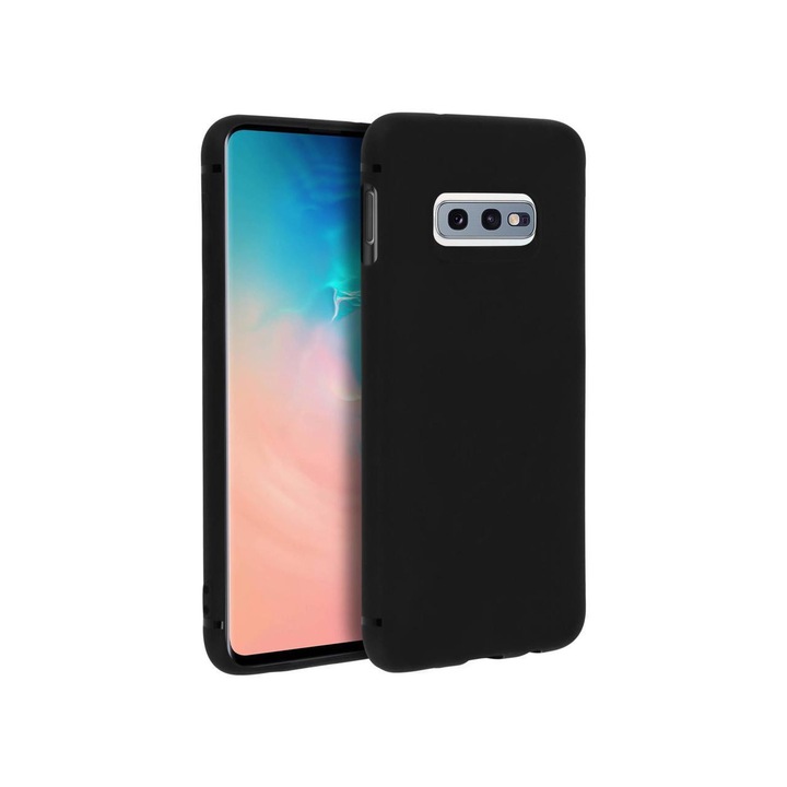 Силиконов Кейс за Samsung Galaxy S10e, Матов, Черен