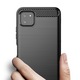 Протектор TPU Ultra Protect Slim Anti-Shock, съвместим с Samsung Galaxy A22 5G, въглеродни влакна, черен