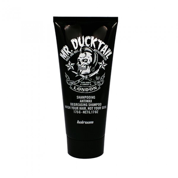 Sampon de curatare intensa, Hairgum Mr.Ducktail Anti Wax Shampoo, 175 ml