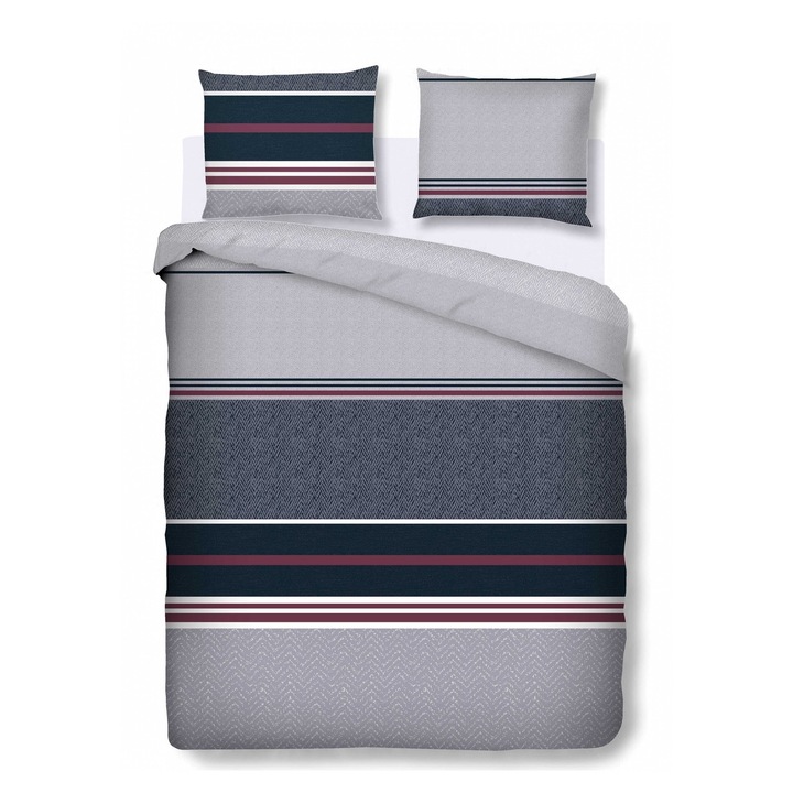 Dupla ágynemű, King Size, Bedora, Brinle, 4 db, 100% pamut, többszínű