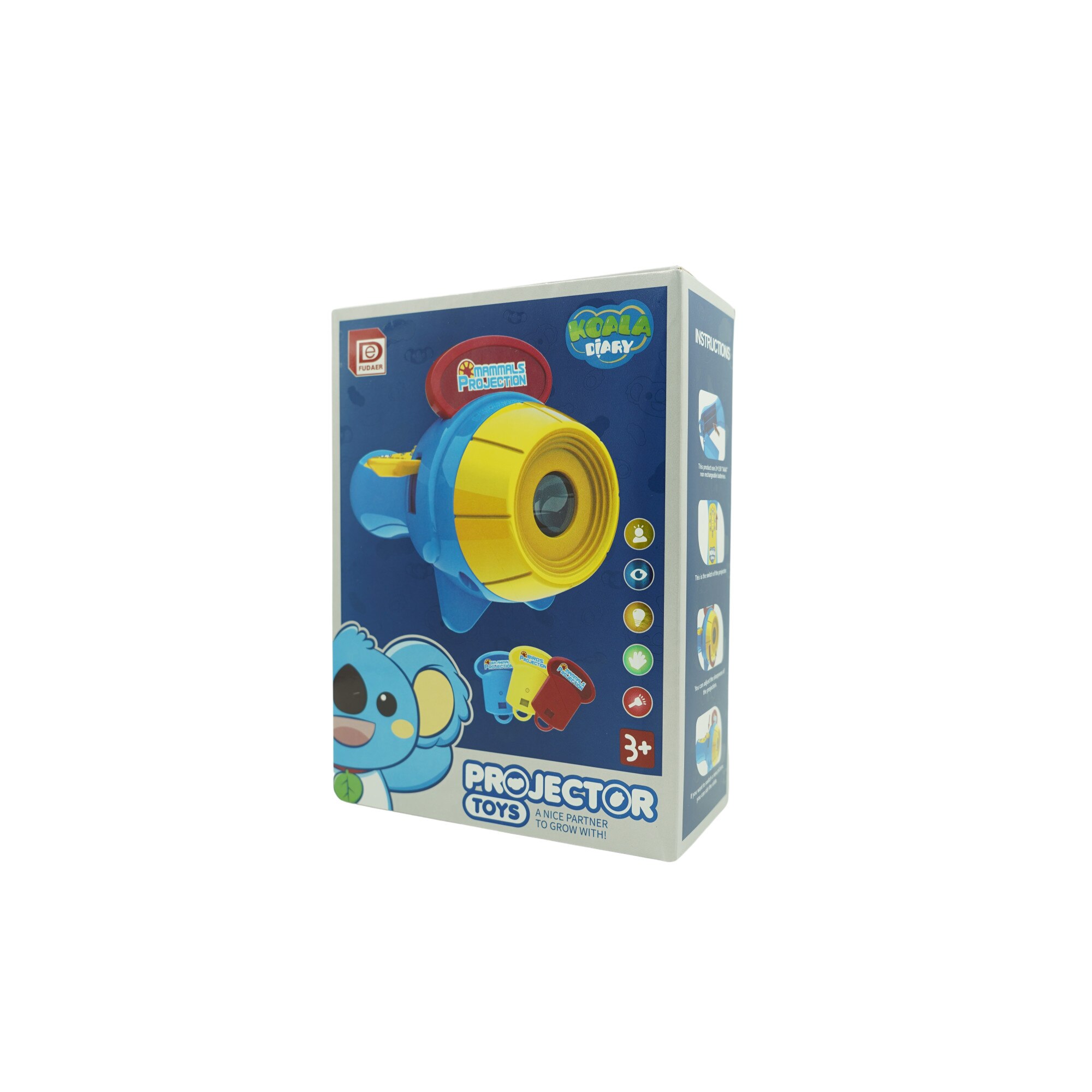 Proiector de desene pentru copii, Flippy, 24 de animale