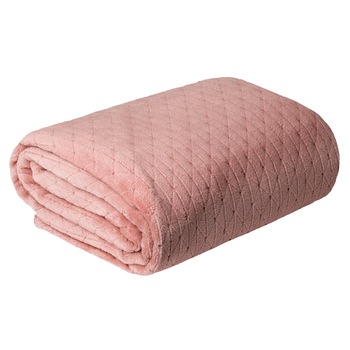 Cuvertura de Pat, Patura pled, Eurofirany, 170x210, CINDY-4, Roz Cuvertura de Pat, Patura pled, Eurofirany, 170x210, CINDY-4, Roz