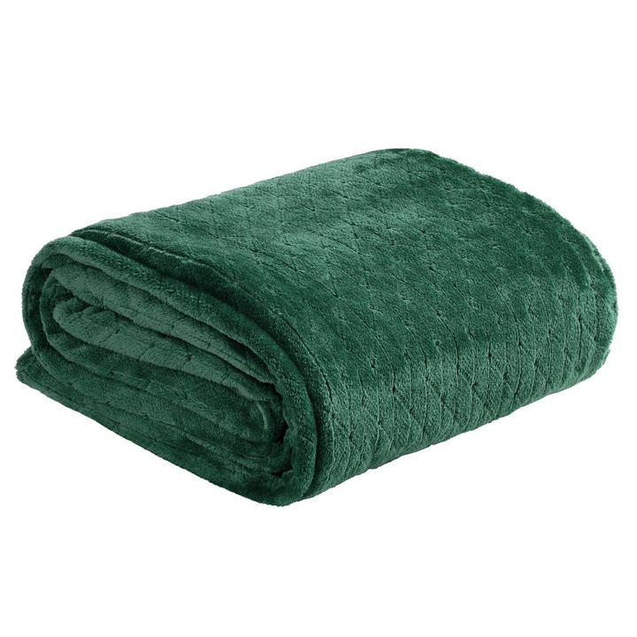 Одеяло Eurofirany CINDY4, 170 x 210, Тъмнозелен