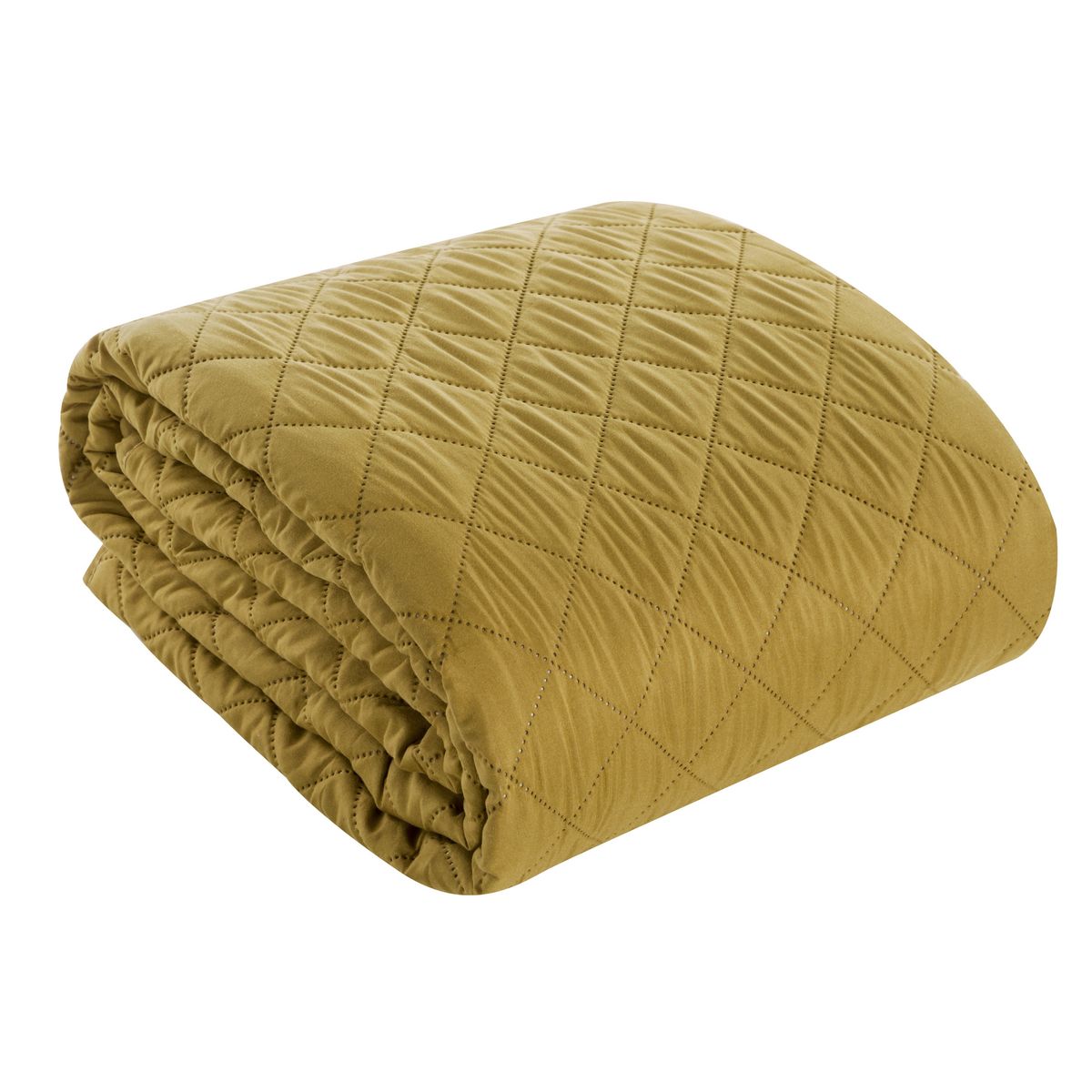 Cuvertura de Pat decorativa, Eurofirany, 170x210, ALARA-3, Mustar