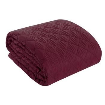 Cuvertura de Pat decorativa, Eurofirany, 220x240, ALARA-3, Visiniu Cuvertura de Pat decorativa, Eurofirany, 220x240, ALARA-3, Visiniu