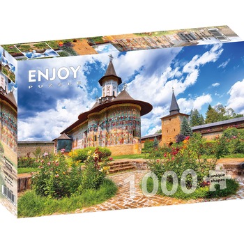 Puzzle Enjoy - Sucevita Monastery, Suceava, 1000 piese Puzzle Enjoy - Sucevita Monastery, Suceava, 1000 piese