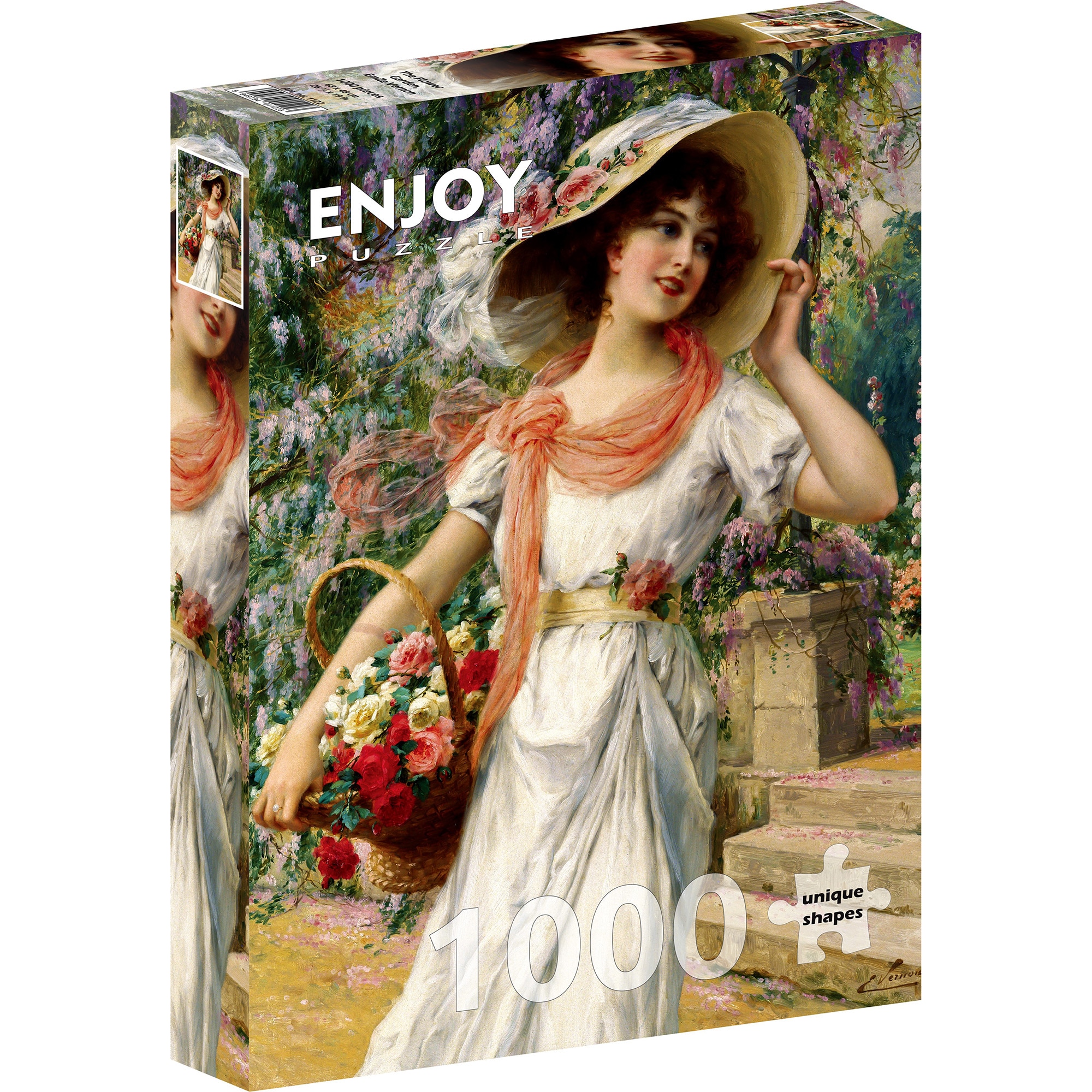 Puzzle Enjoy - Emile Vernon, The Flower Garden, 1000 piese