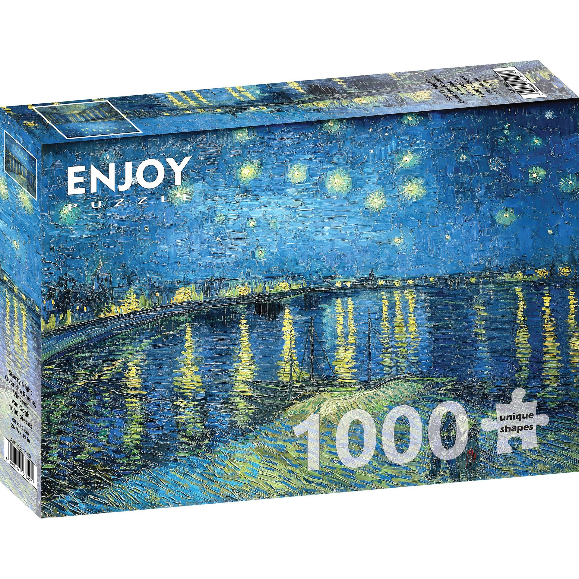 Puzzle Enjoy - Vincent Van Gogh, Starry Night Over Rhone, 1000 piese