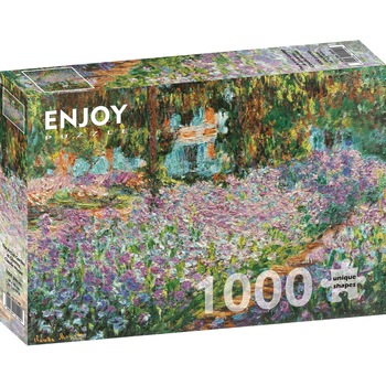 Puzzle Enjoy - Claude Monet, The Artist Garden at Giverny, 1000 piese Puzzle Enjoy - Claude Monet, The Artist Garden at Giverny, 1000 piese