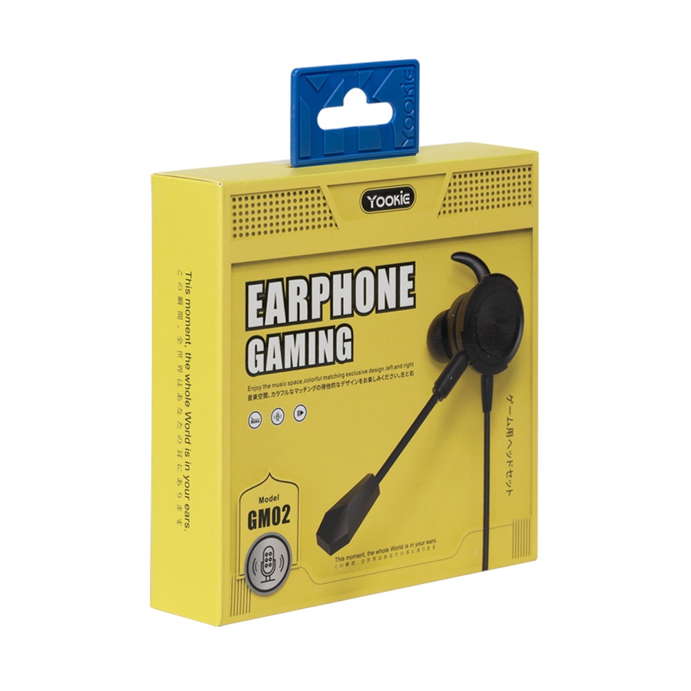 Casti mobile Yookie GM02, microfon, alb