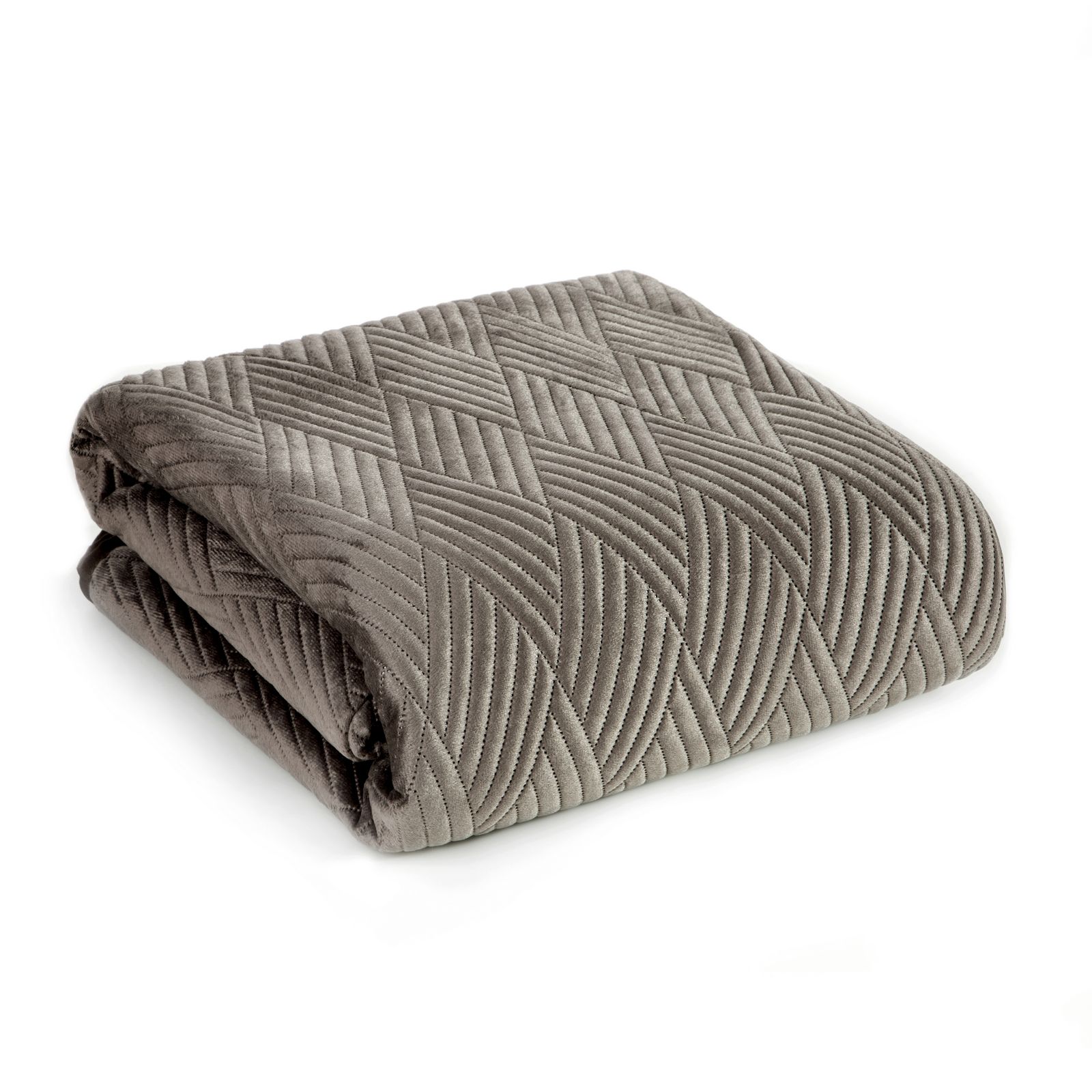 Cuvertura de Pat decorativa, Eurofirany, 170x210, ARIEL-1, Bej inchis