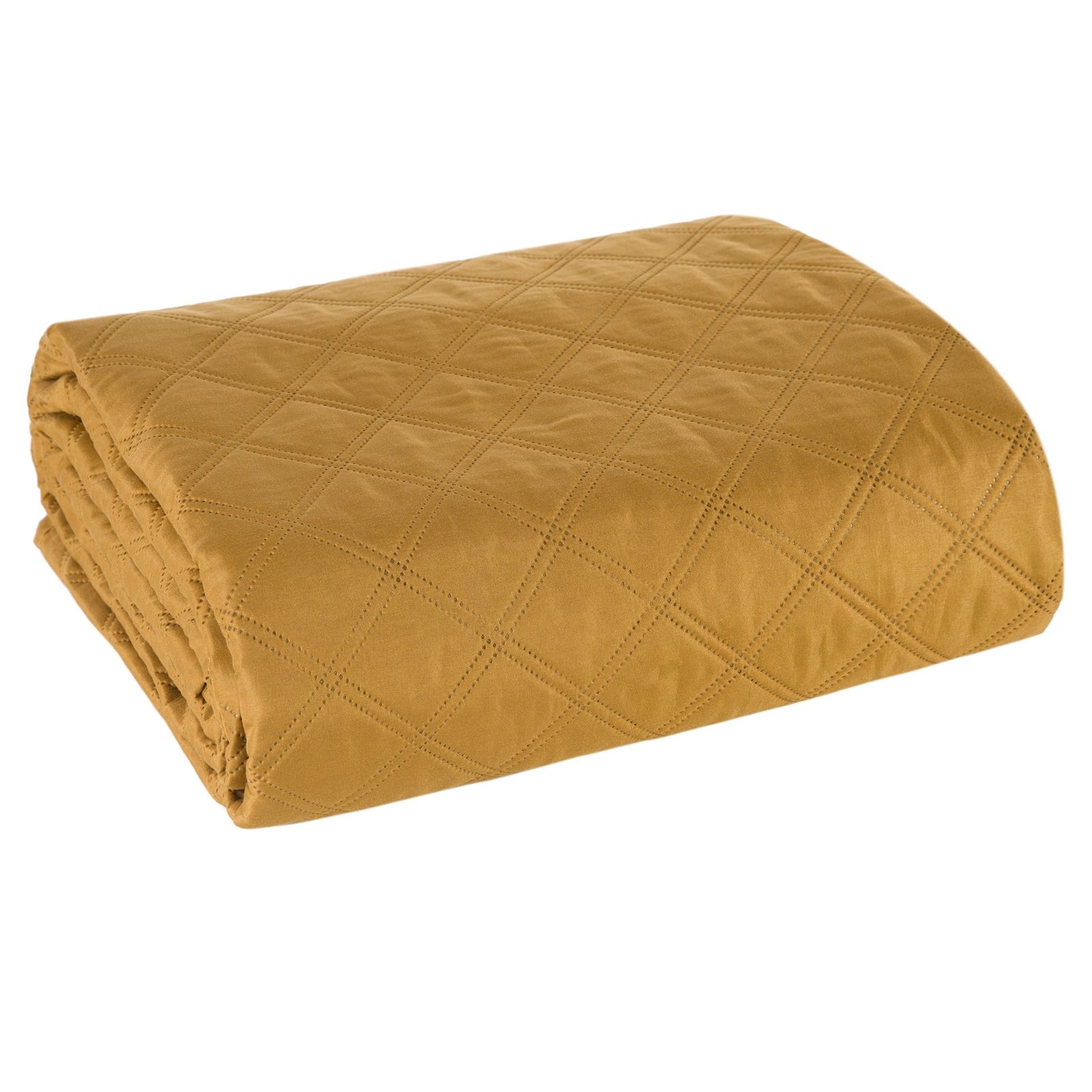 Cuvertura de Pat decorativa, Eurofirany, 200x220, BONI-3, Galben pai
