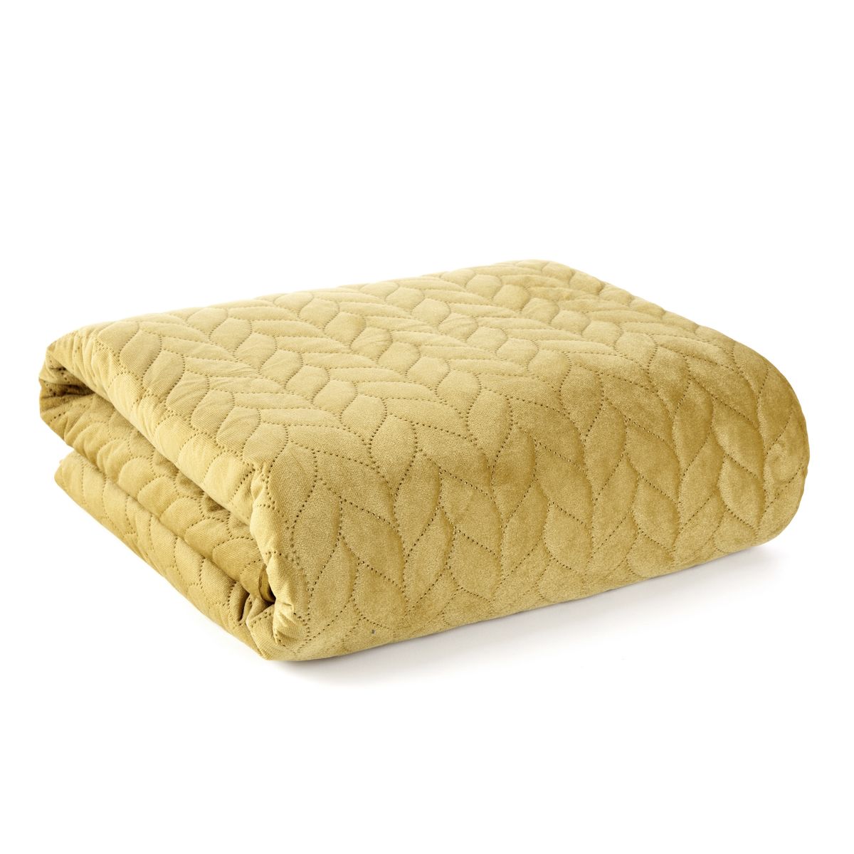 Cuvertura de Pat decorativa, Eurofirany, 170x210, LUIZ-1, Mustar