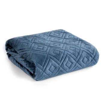 Cuvertura de Pat decorativa, Eurofirany, 220x240, ARIEL-3, Albastru Cuvertura de Pat decorativa, Eurofirany, 220x240, ARIEL-3, Albastru