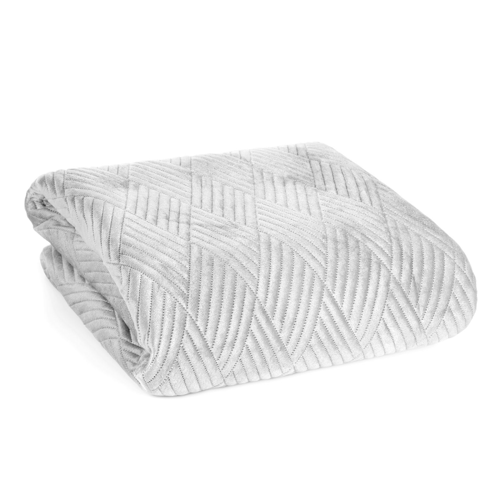 Cuvertura de Pat decorativa, Eurofirany, 220x240, ARIEL-1, Alb