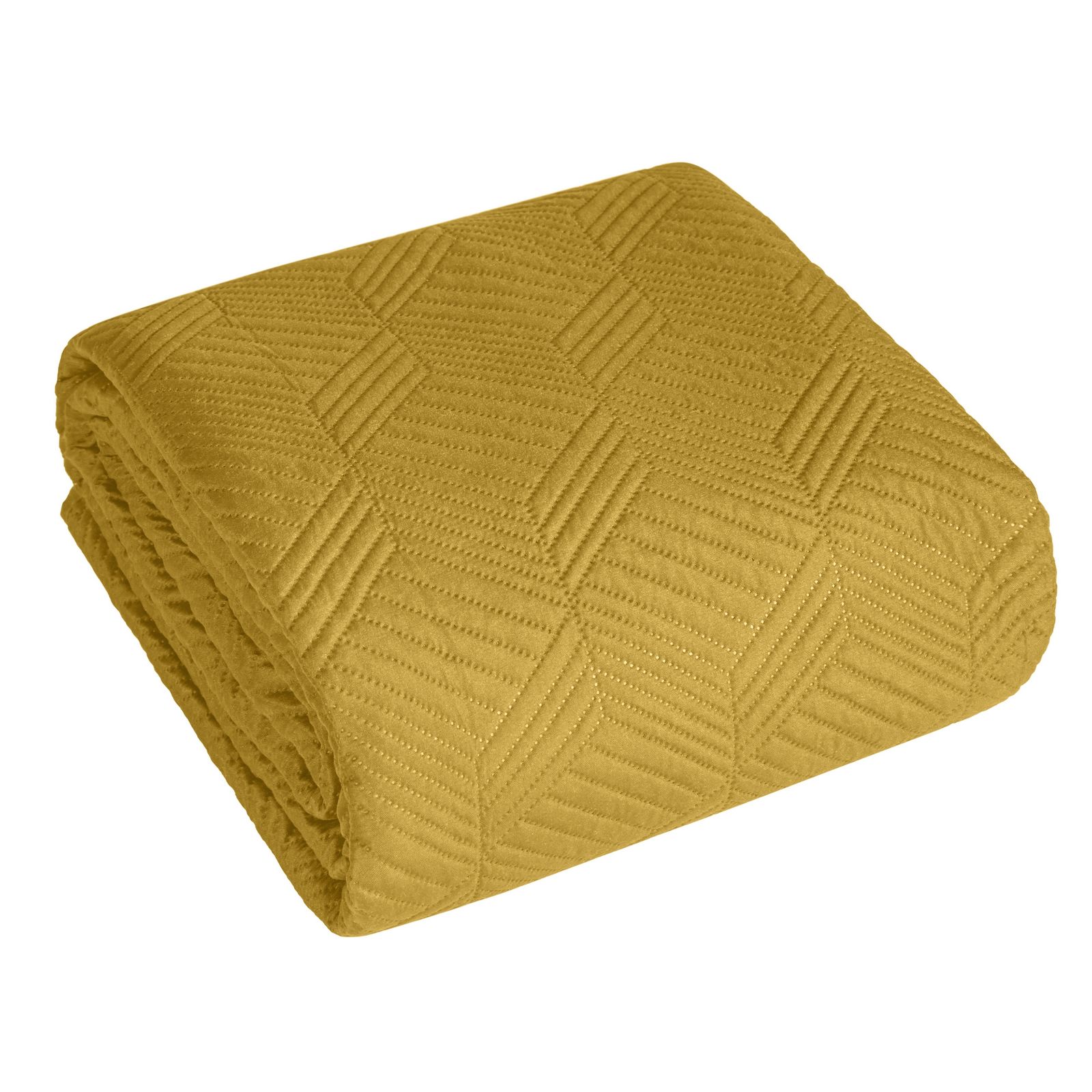 Cuvertura de Pat decorativa, Eurofirany, 200x220, BONI-2, Mustar